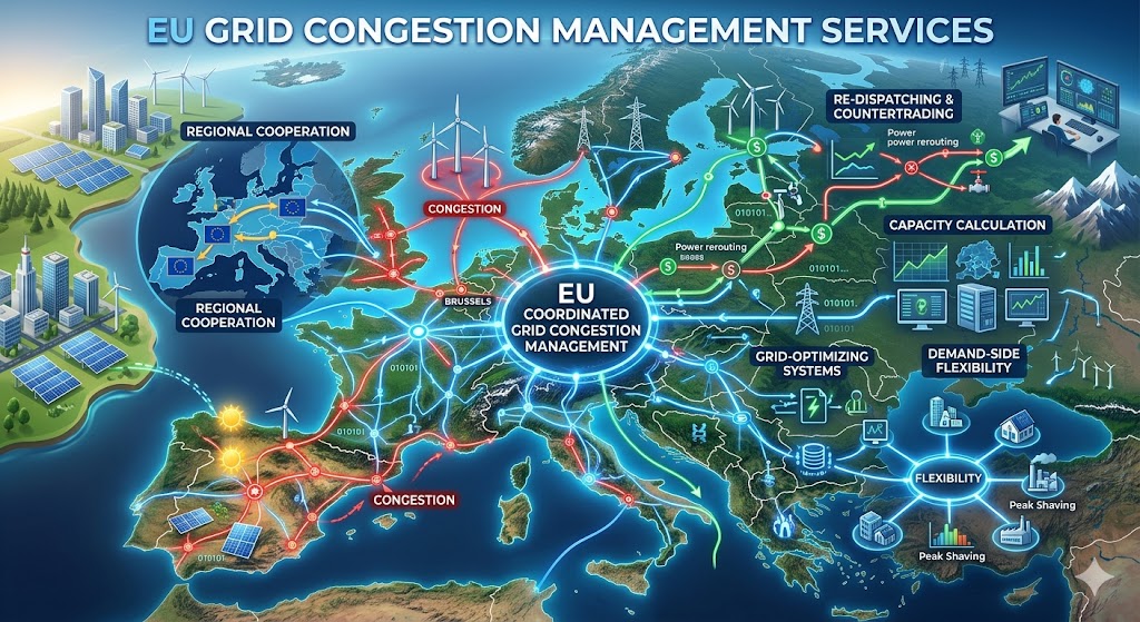 Europe’s Grid Congestion Challenge: Why Flexibility Services Are Becoming Critical for the Energy Transition