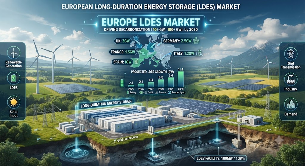 Hydrogen, Flow Batteries & Thermal Storage: The Future of LDES in Europe