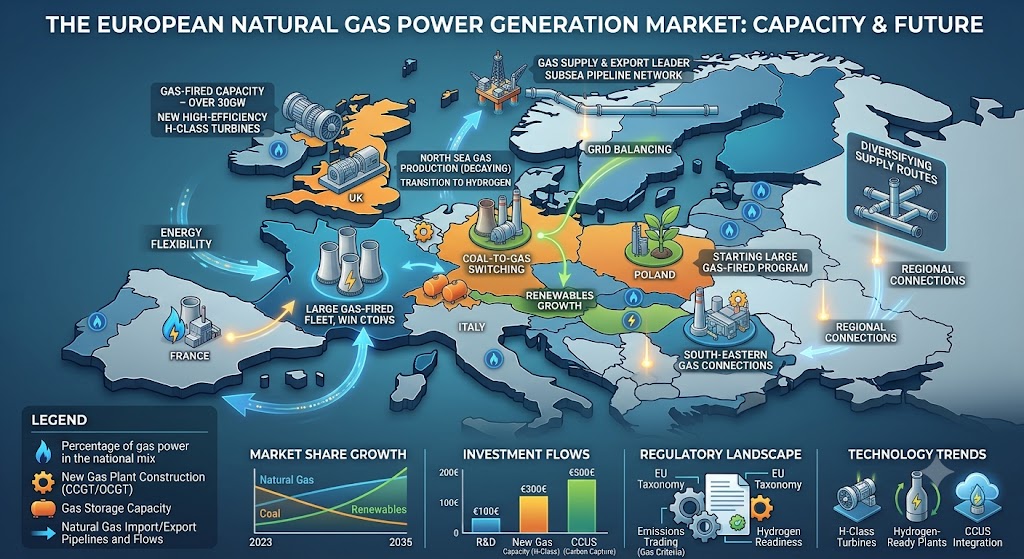 The Evolving Role of Natural Gas Power Generation in Europe’s Energy Transition