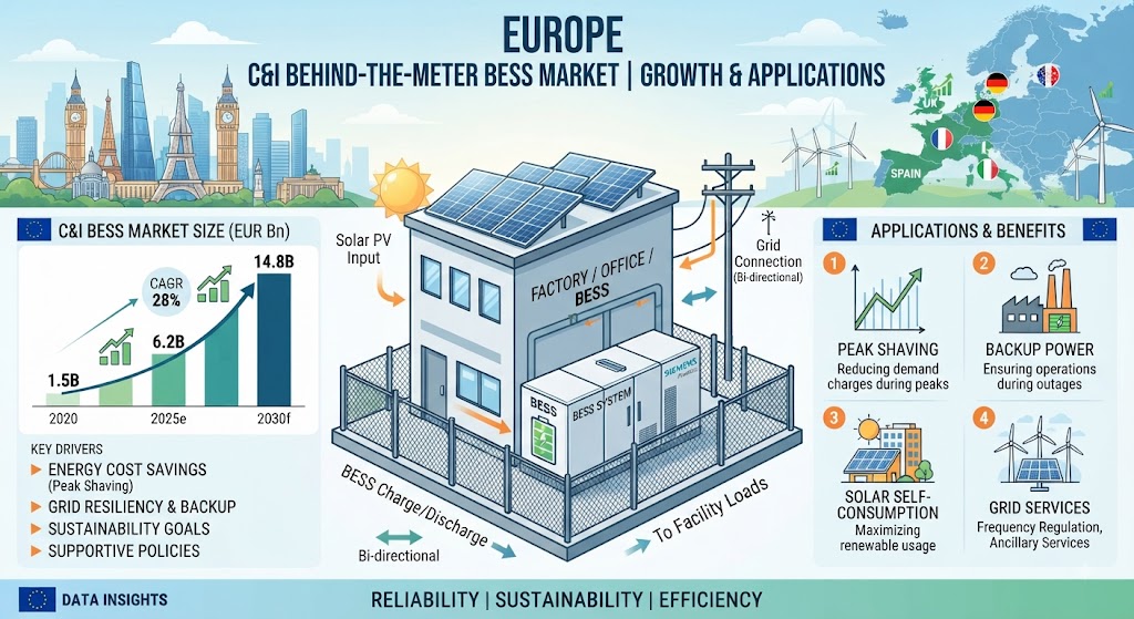 The Rise of C&I Energy Independence: Growth Drivers in the EU BtM BESS Market
