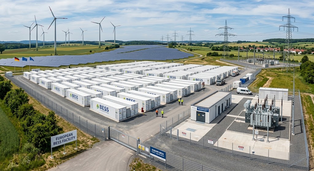 Why Grid-Scale Battery Storage is Becoming Europe’s Backbone for Renewable Integration